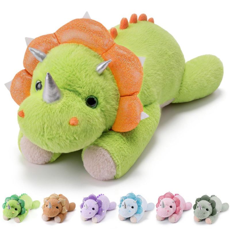 Almohada de peluche dinosaurio con peso gnomantic