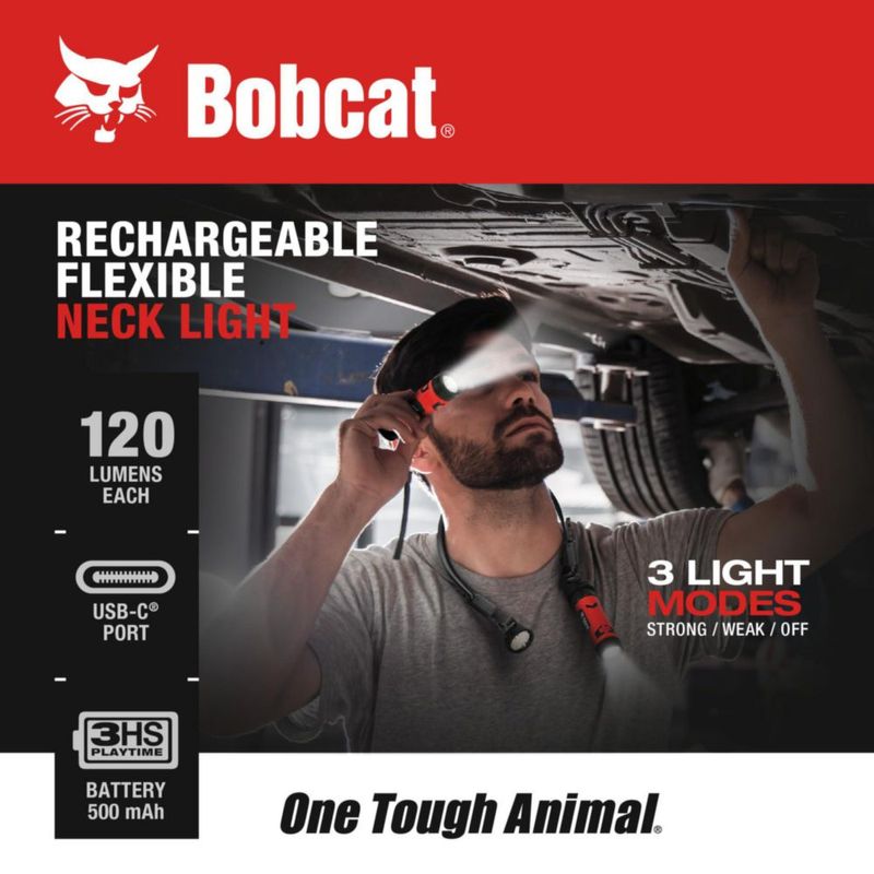 Luz de Cuello Recargable CJ TECH Bobcat Tipo‑C