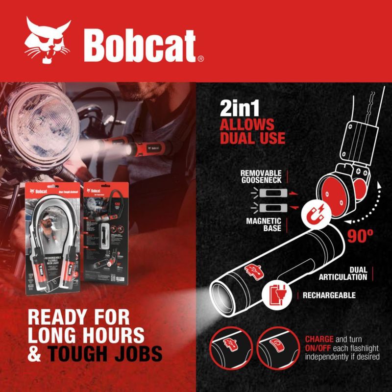 Luz de Cuello Recargable CJ TECH Bobcat Tipo‑C