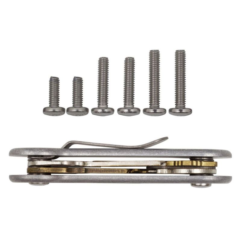 Llavero KeyBar de Aluminio con Acabado Stonewashed para Uso Diario 12 Llaves