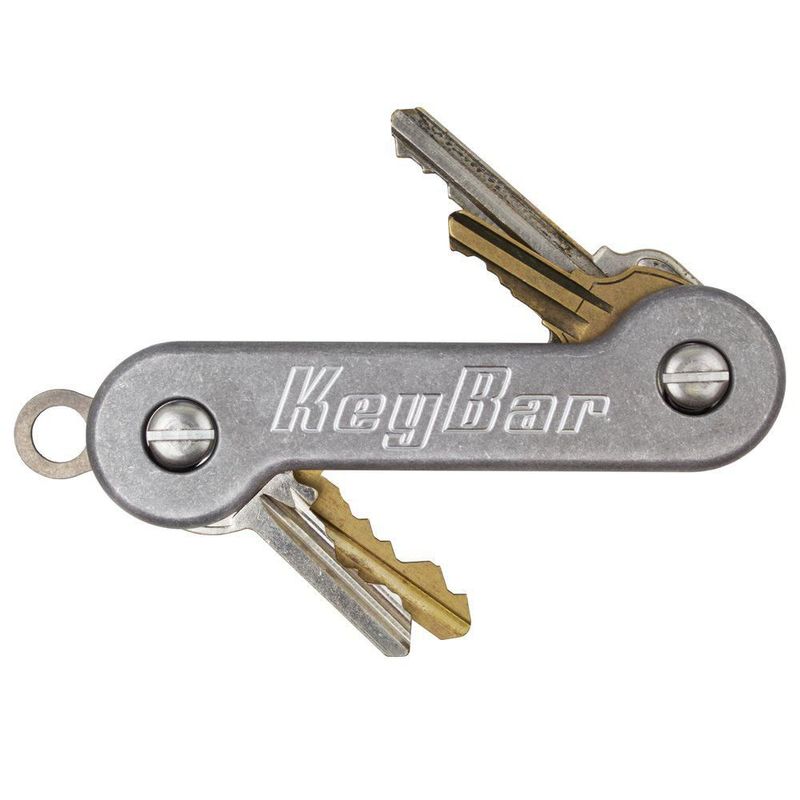 Llavero KeyBar de Aluminio con Acabado Stonewashed para Uso Diario 12 Llaves