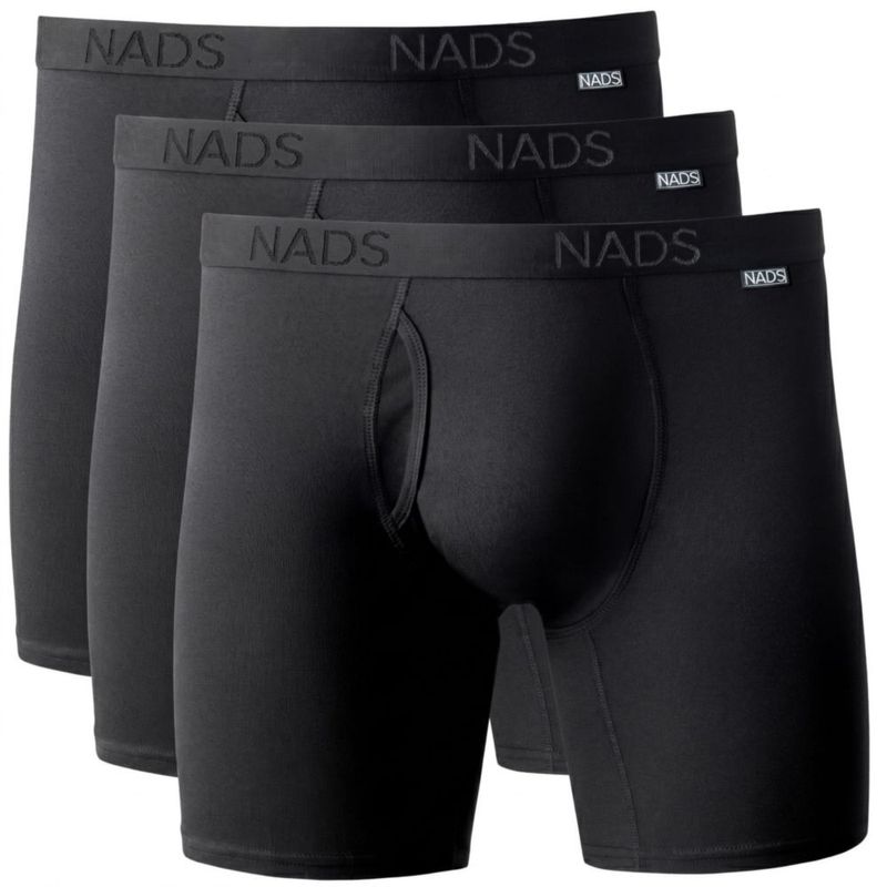 Bóxer NADS de Algodón Orgánico Gris - Pack de 3 (Talla Media)