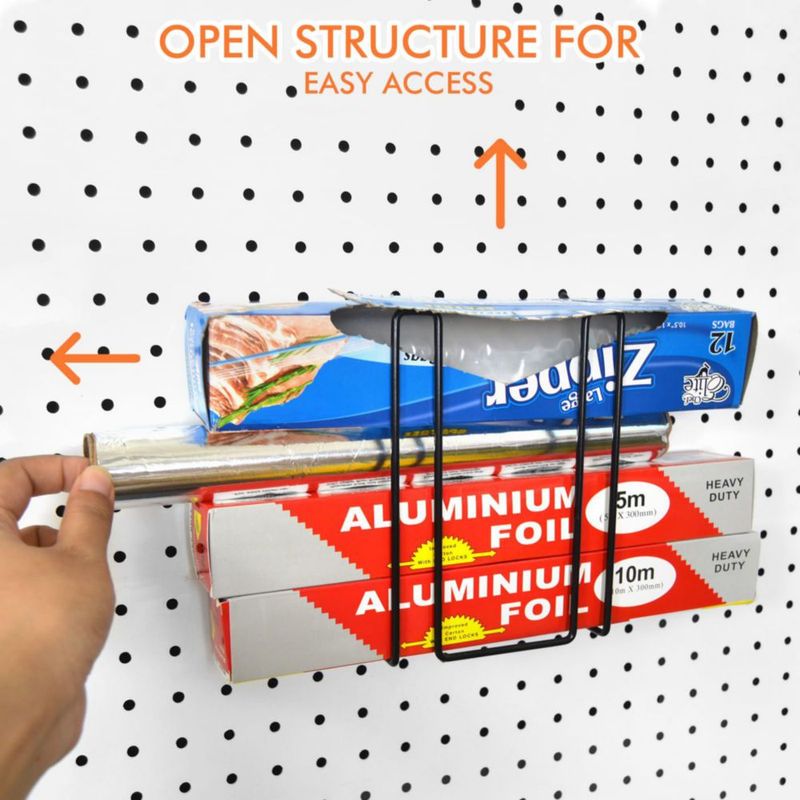 Kit organizador negro G.CORE 42 piezas para panel perforado