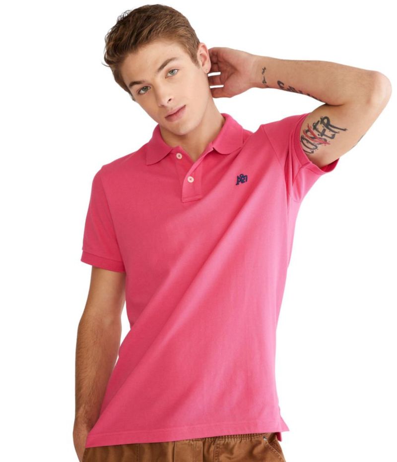 Polo AEROPOSTALE A87 Rosa Flambe M