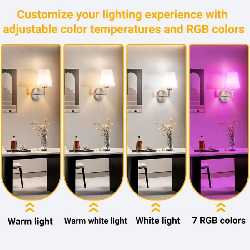 Aplique de Pared Vimhou – Set de 2 Inalámbrico y Alimentado por Batería