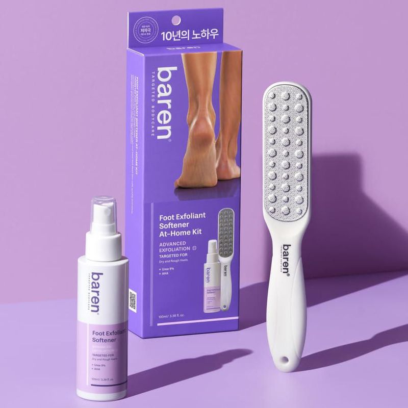 Kit Eliminador de Callos Baren con Raspador de Pies 100 ml