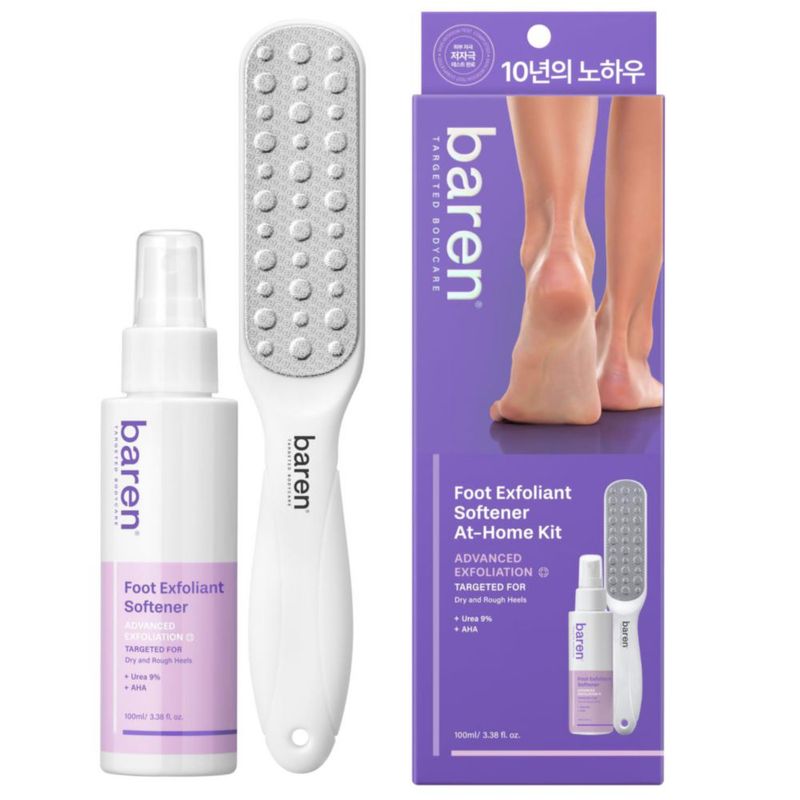 Kit Eliminador de Callos Baren con Raspador de Pies 100 ml