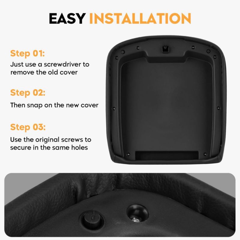 Cubierta de consola central Aeagle para Chevy/GMC 2007‑2014 negro
