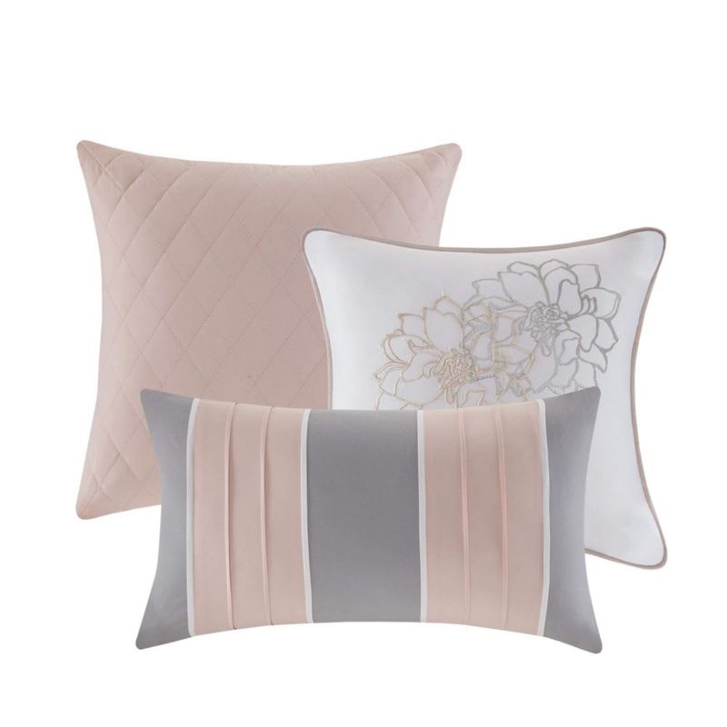Juego de Cama Madison Park 7 Piezas Queen con Estampado Floral