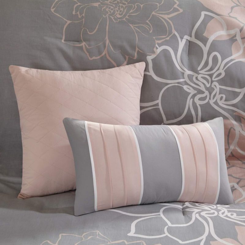 Juego de Cama Madison Park 7 Piezas Queen con Estampado Floral