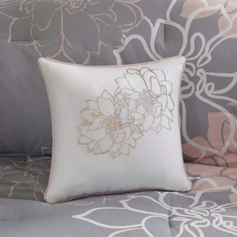 Juego de Cama Madison Park 7 Piezas Queen con Estampado Floral