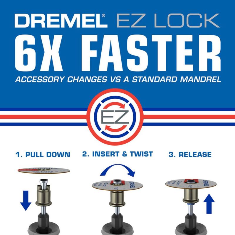Kit de accesorios para herramientas rotativas Dremel de 160 piezas con tecnología EZ Lock