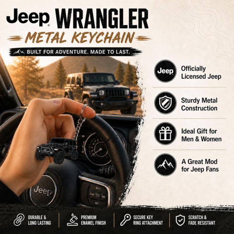 Llavero FOUR WHEEL BEAST Jeep Rubicon JL 2024 Azul