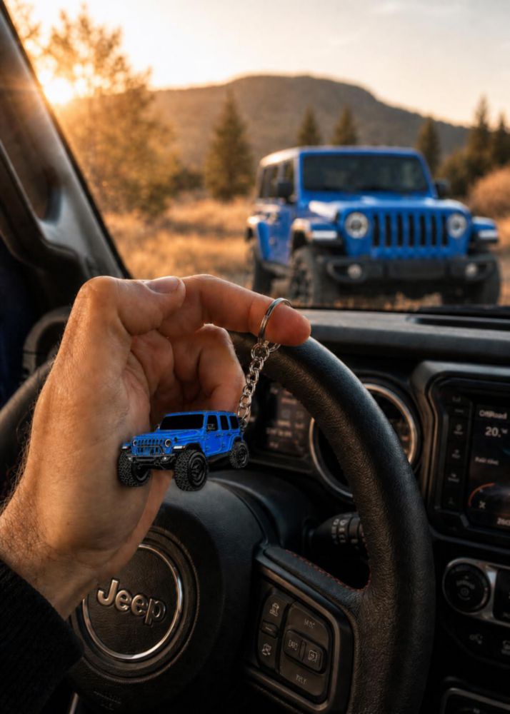 Llavero FOUR WHEEL BEAST Jeep Rubicon JL 2024 Azul