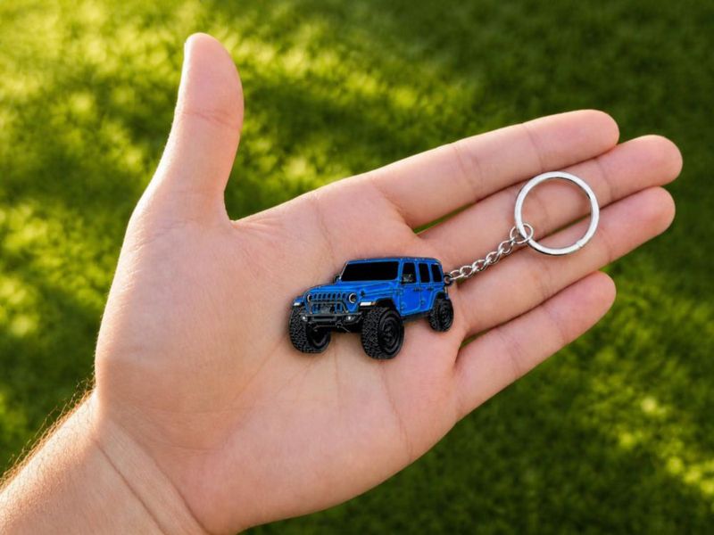 Llavero FOUR WHEEL BEAST Jeep Rubicon JL 2024 Azul