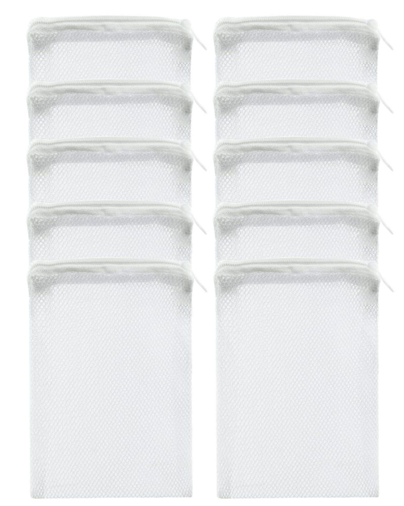 Bolsas de filtro LLTGMV 10 uds 10 cm × 15 cm reutilizables de malla