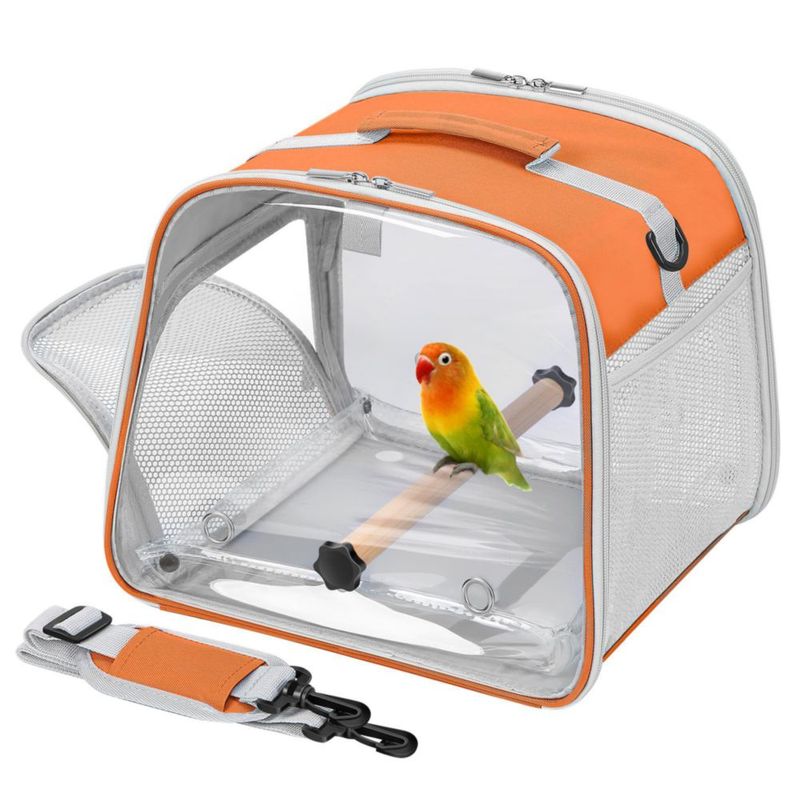 Transportadora para Pájaros Suertree 32 cm Naranja Ligera