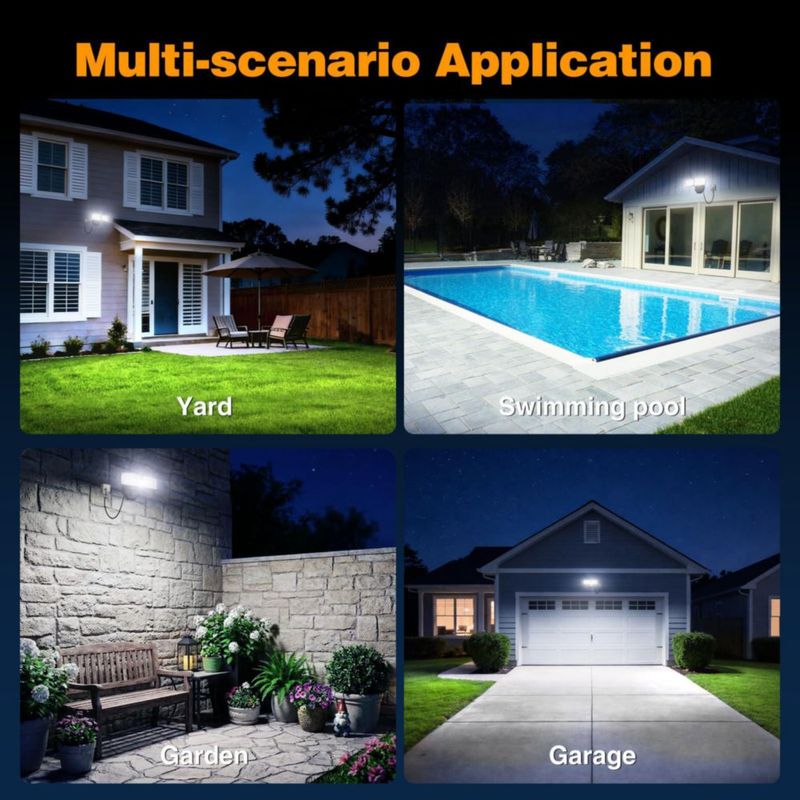 Luz de Inundación Onforu 32 W 3200 lm Crepúsculo a Amanecer Negro