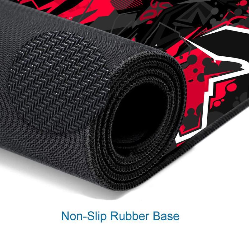 Alfombrilla de ratón SANWUMIAN XXL 80x30 cm Negro y Rojo