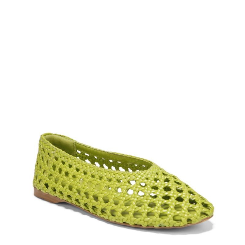 Zapato plano de ballet Sam Edelman Shira verde 5.5 M