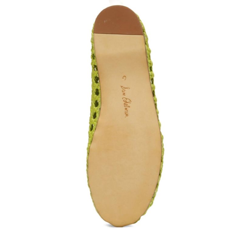 Zapato plano de ballet Sam Edelman Shira verde 5.5 M