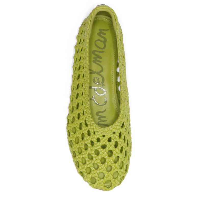 Zapato plano de ballet Sam Edelman Shira verde 5.5 M