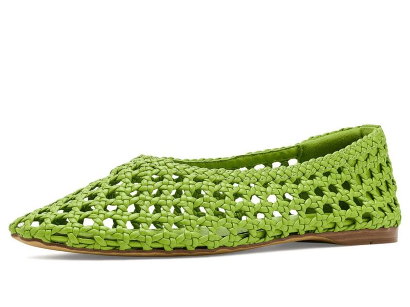 Zapato plano de ballet Sam Edelman Shira verde 5.5 M