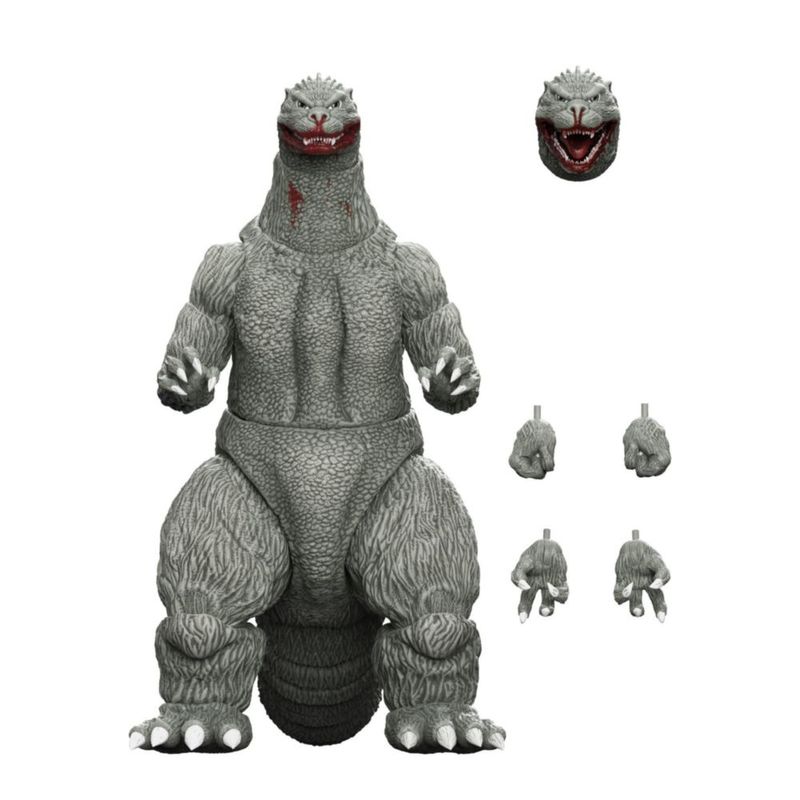 Figura de acción Super7 Godzilla 18 cm Comic en escala de grises