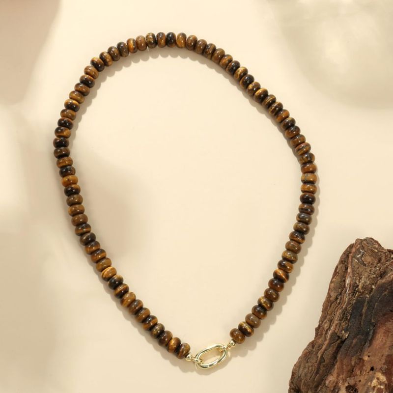 Collar ROISE LADY 44 cm Piedra de Tigre 47 g