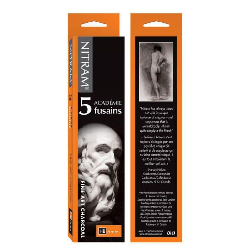Carboncillo NITRAM 5 mm – Pack de 5