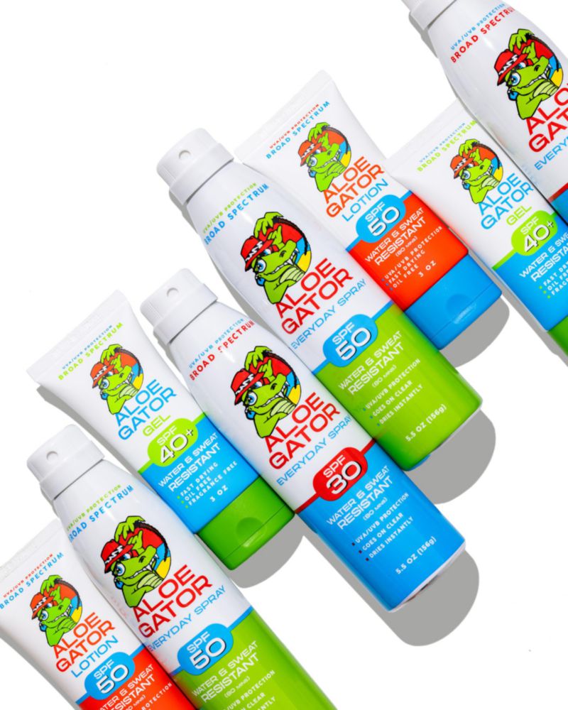 Protector solar en gel Aloe Gator SPF 40+ sin alcohol