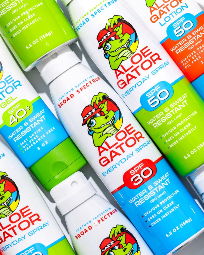 Protector solar en gel Aloe Gator SPF 40+ sin alcohol