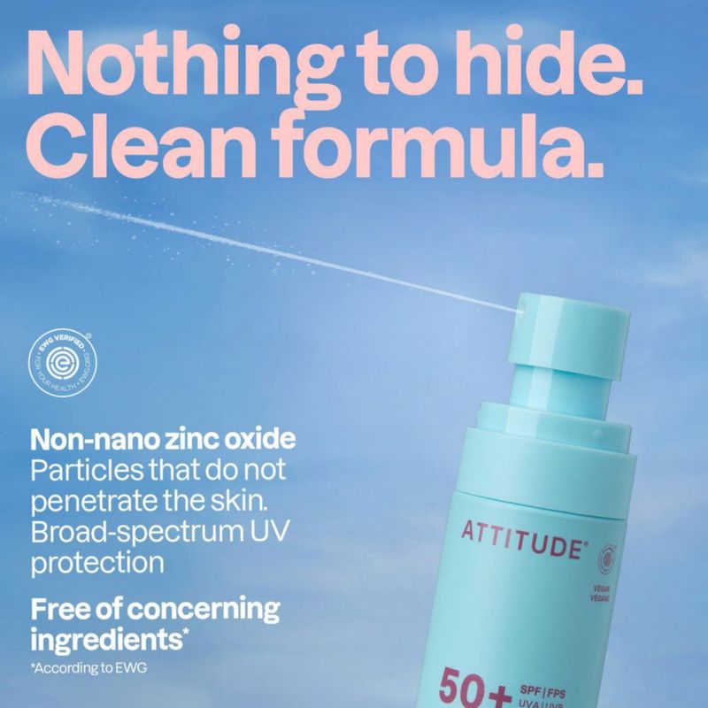 Protector solar BIO SPECTRA ATTITUDE 85 g SPF 50 sin fragancia