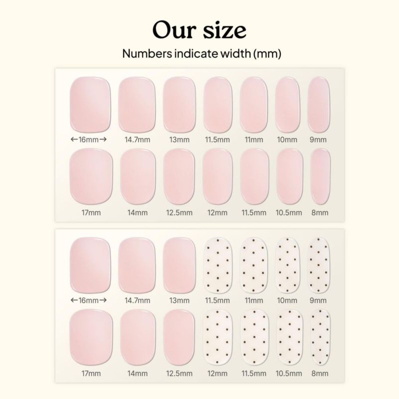 Tiras de Gel para Uñas Heyhae Pilates Princess - Pack de 28
