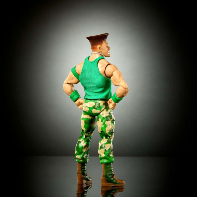 Figura de acción WWE John Cena 15 cm como Guile de Street Fighter