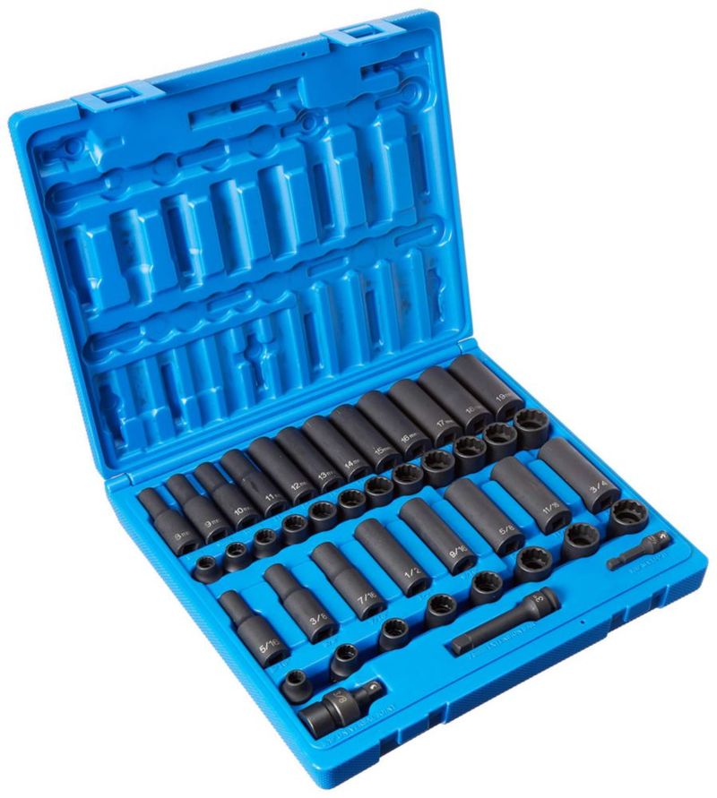 Cabezote de Tracción Grey Pneumatic 3/8" 12 Puntos SAE/Métrico