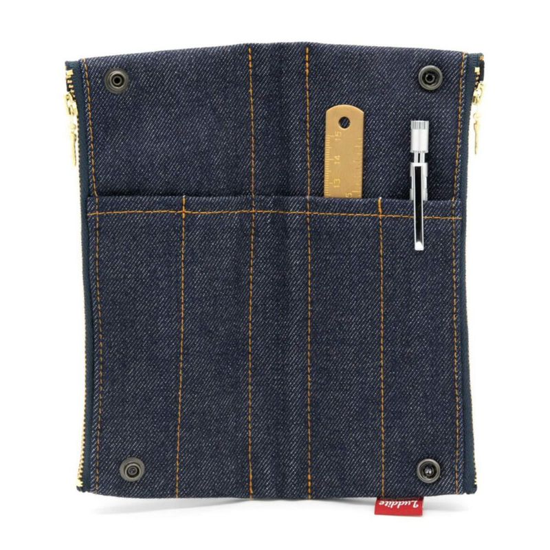 Estuche Flexible para Bolígrafos Luddite 19 × 8 × 3 cm Denim – Hecho en Japón