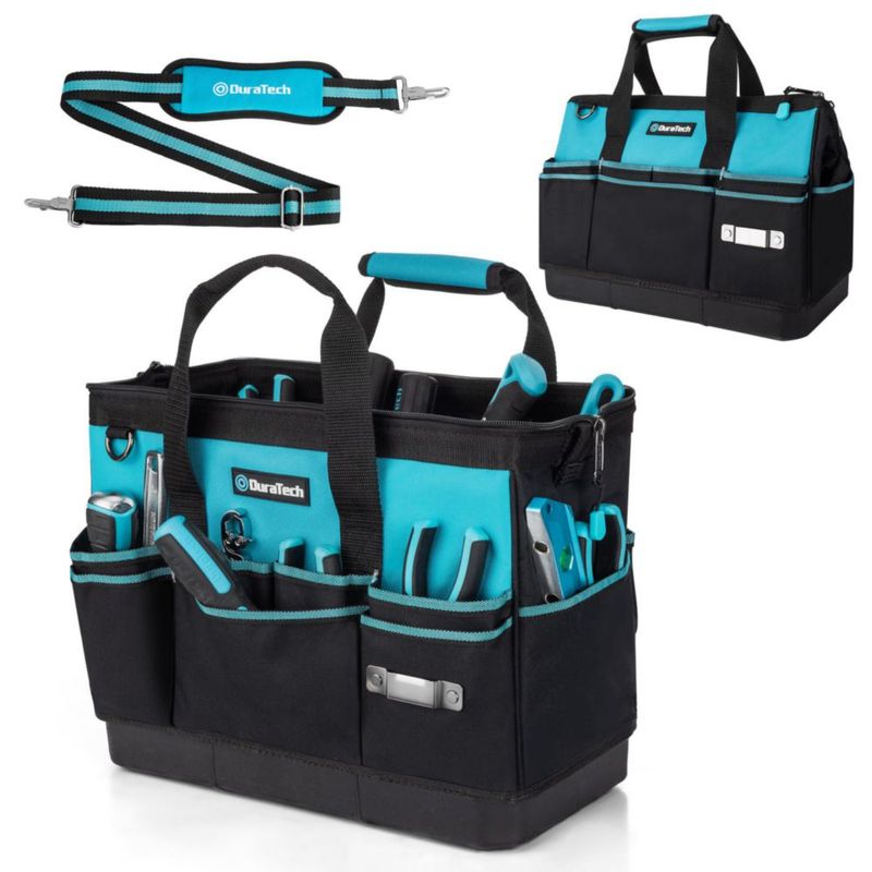 Bolsa de herramientas DURATECH 41 cm 18 bolsillos de alta resistencia