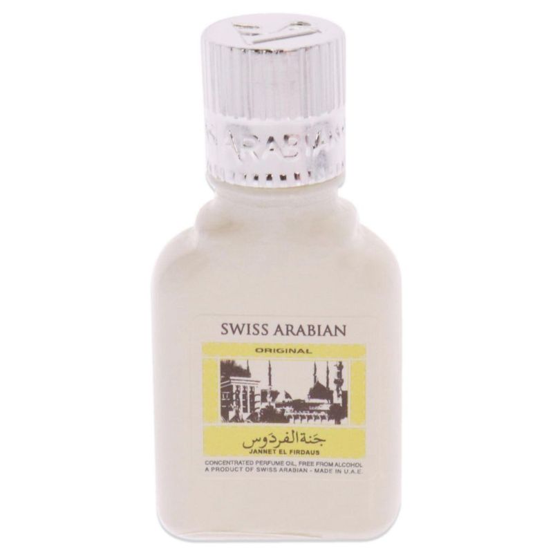 Perfume suizo árabe Jannet EL Firdaus blanco 9 ml unisex