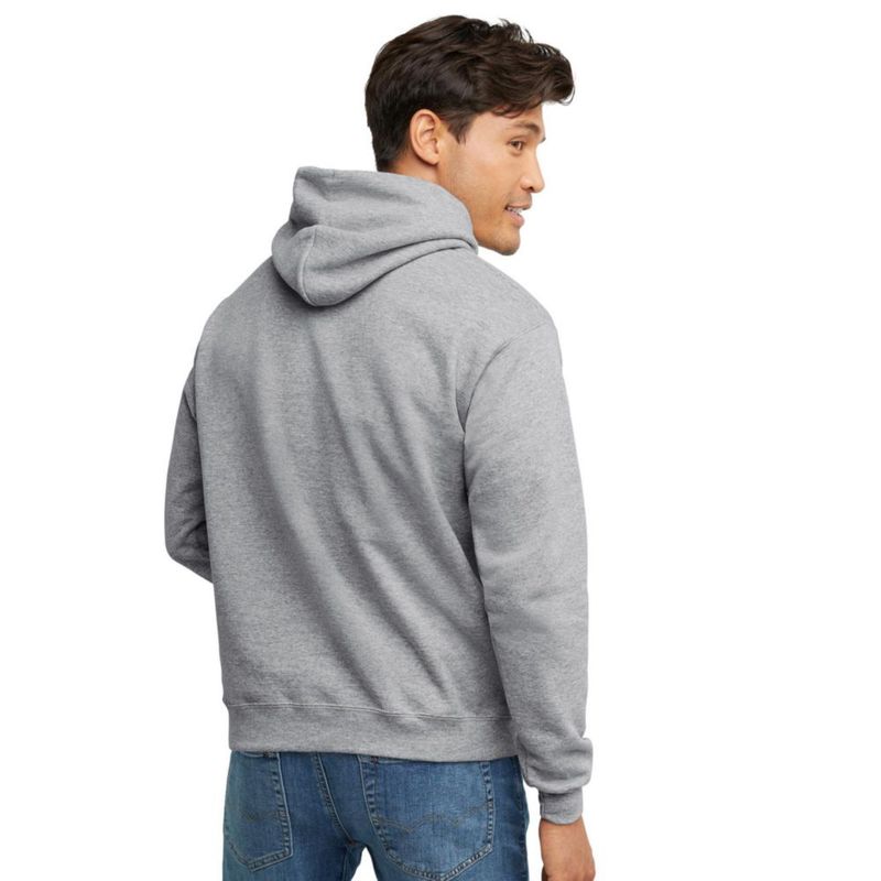 Sudadera con capucha EcoSmart Hanes para hombre talla S color Acero claro