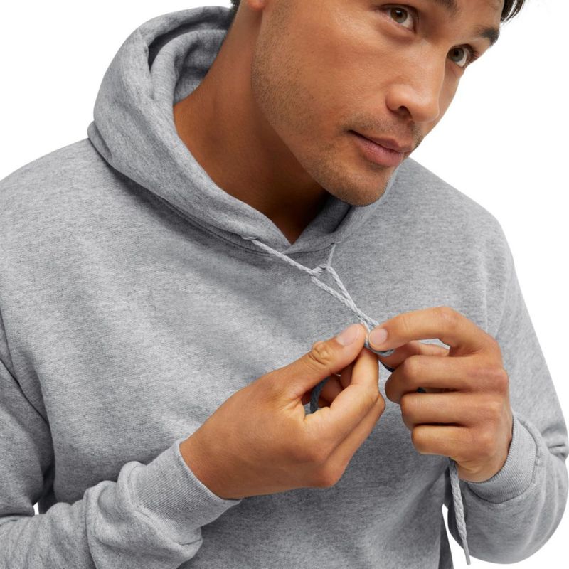 Sudadera con capucha EcoSmart Hanes para hombre talla S color Acero claro