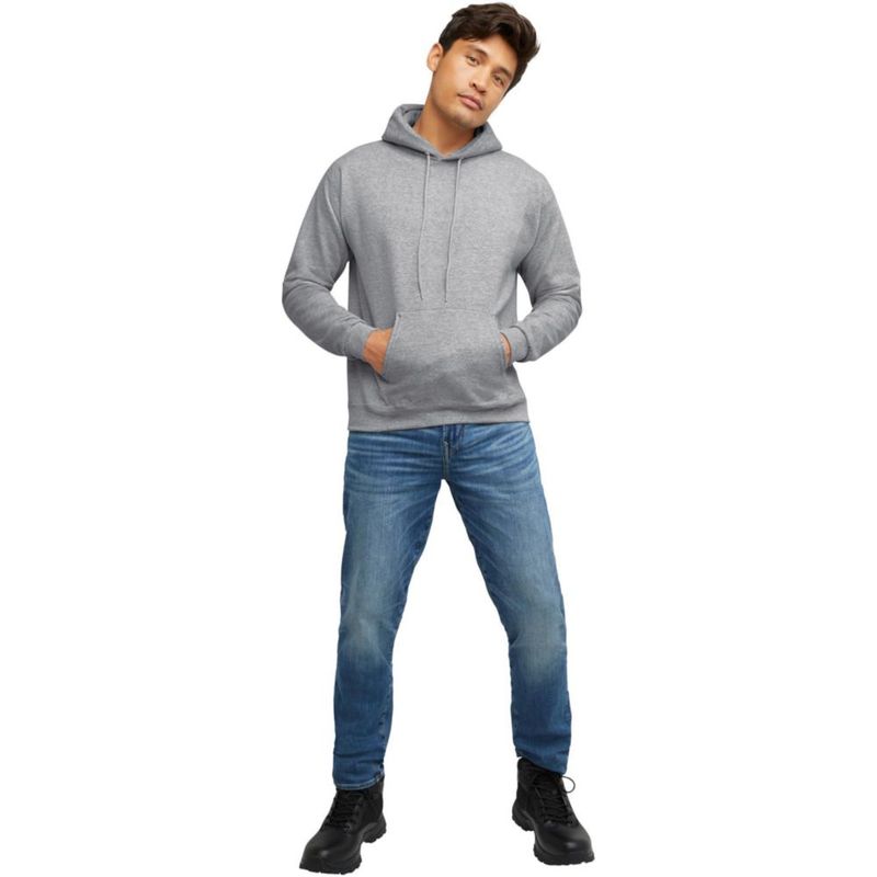 Sudadera con capucha EcoSmart Hanes para hombre talla S color Acero claro
