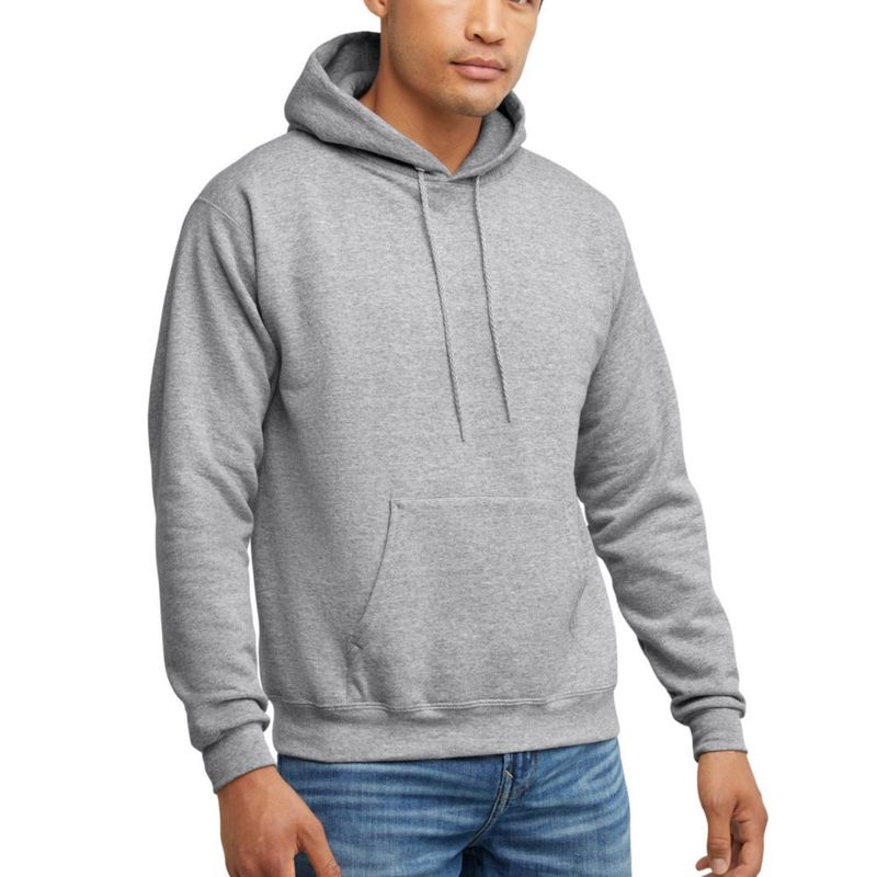 Sudadera con capucha EcoSmart Hanes para hombre talla S color Acero claro