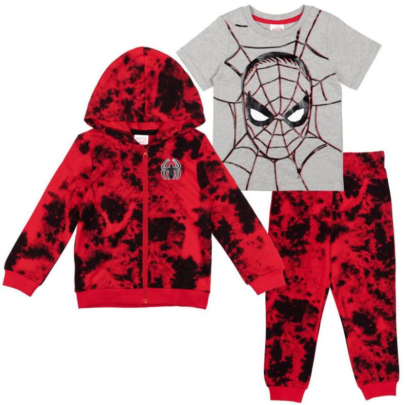 Conjunto de sudadera con capucha Marvel Spider-Man 5T tie-dye