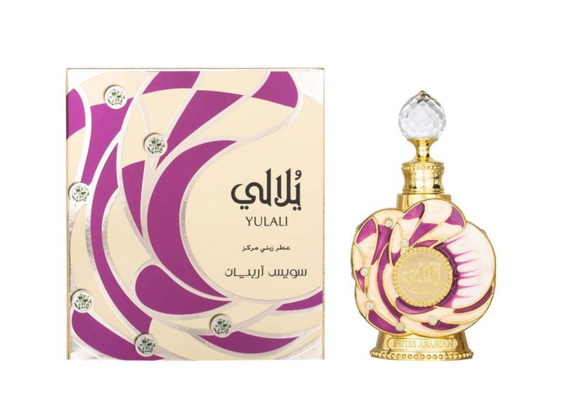 Aceite de perfume Swiss Arabian Yulali 15 ml fragancia de lujo