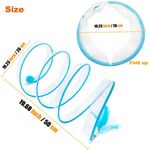 Túnel para gato CATENEED plegable azul con 5 juguetes