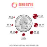 Kit de Strass Rojo MEIBITE 6796 piezas (SS6~SS30)