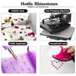 Kit de Strass Rojo MEIBITE 6796 piezas (SS6~SS30)