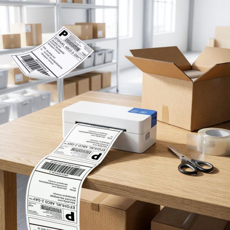 Etiquetas térmicas ETIKEZ 4x6 paquete de 500 formato fanfold para envío