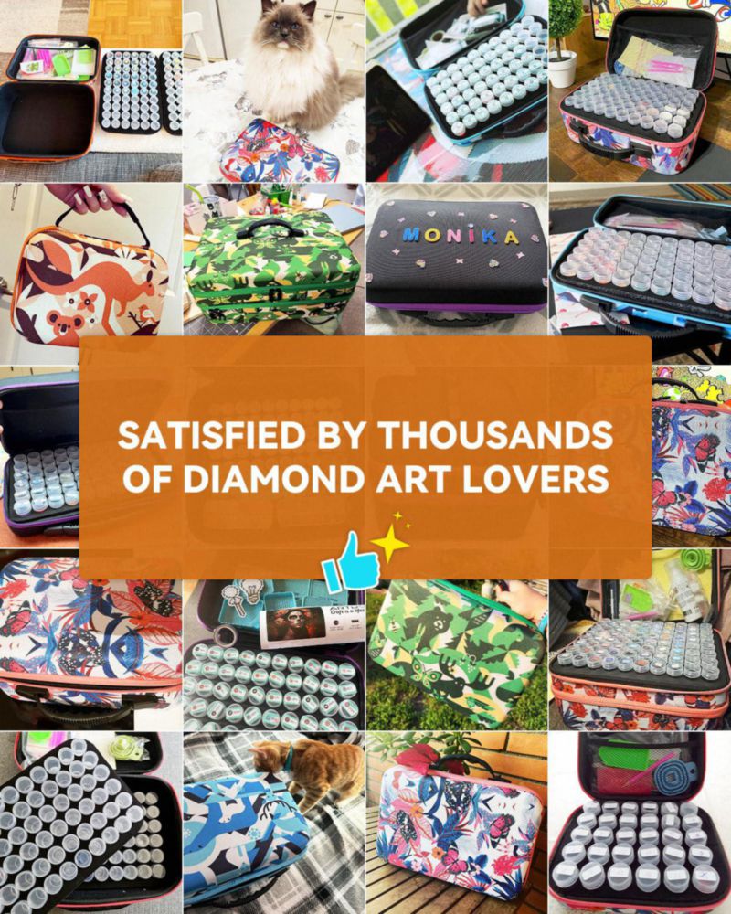 Contenedor de almacenamiento ARTDOT de 420 compartimentos para kits de arte con diamantes